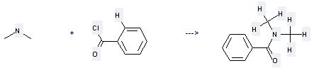 N,N-Dimethylbenzamide can be prepared by Benzoyl chloride with Dimethylamine. 